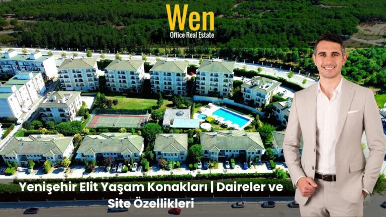 Yenişehir Elit Yaşam Konakları geniş peyzaj ve yeşil alan görünümü